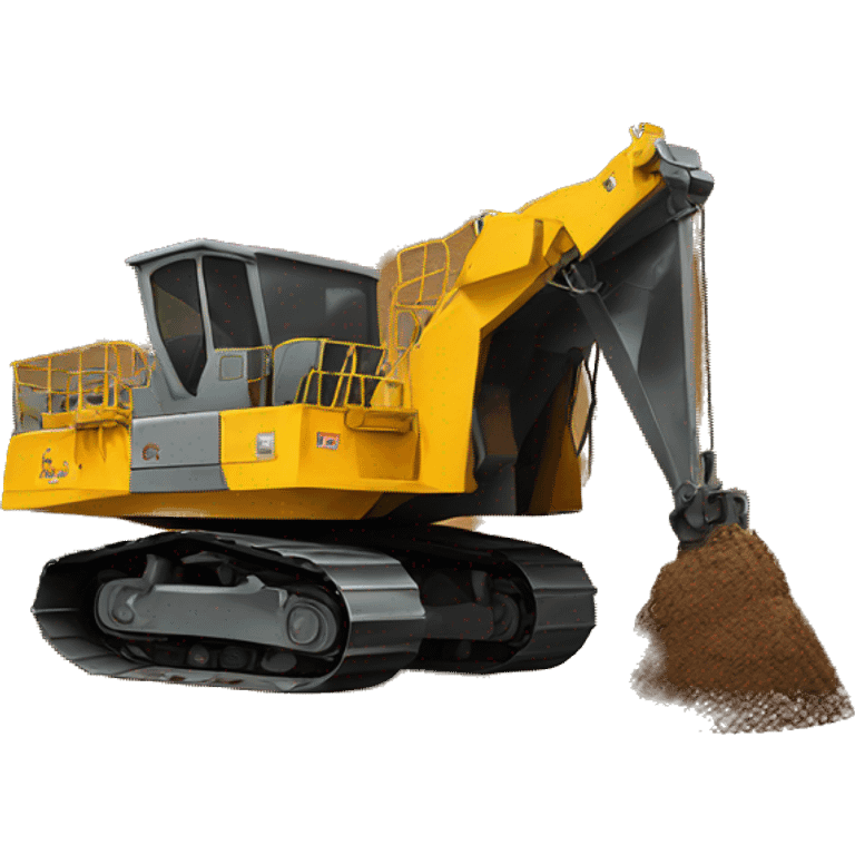 Underground mining equipment emoji