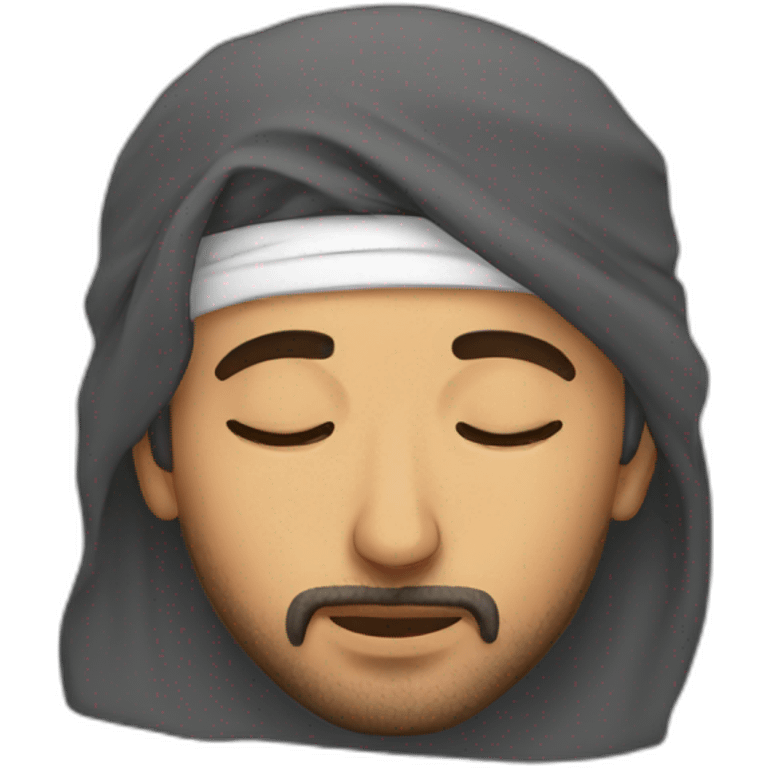 Arab guy sleeping emoji