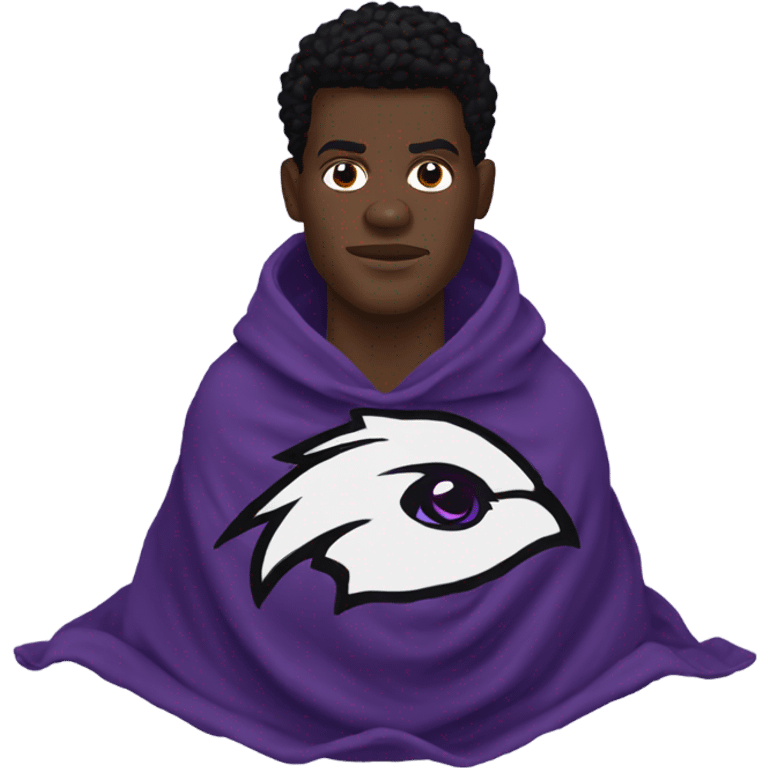 Lamar Jackson in a blanket  emoji