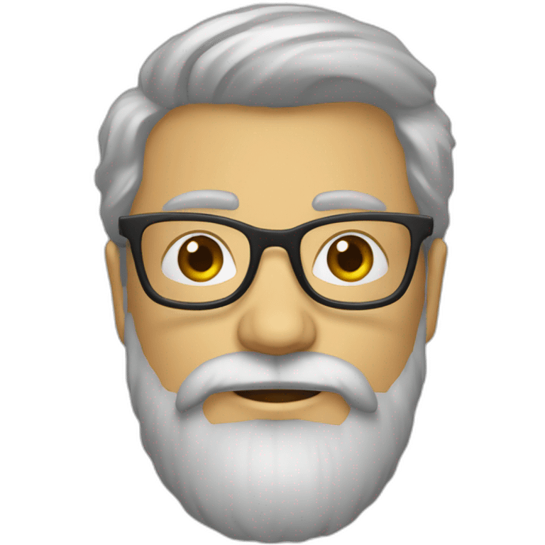 informaticien lunettes barbe jeune emoji