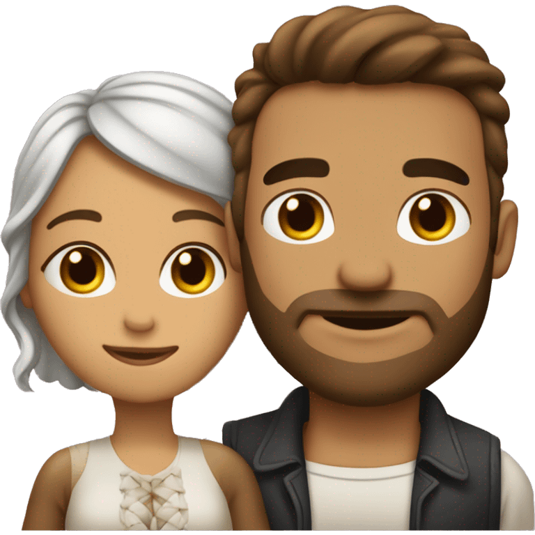 Hombre y mujer enamorados emoji