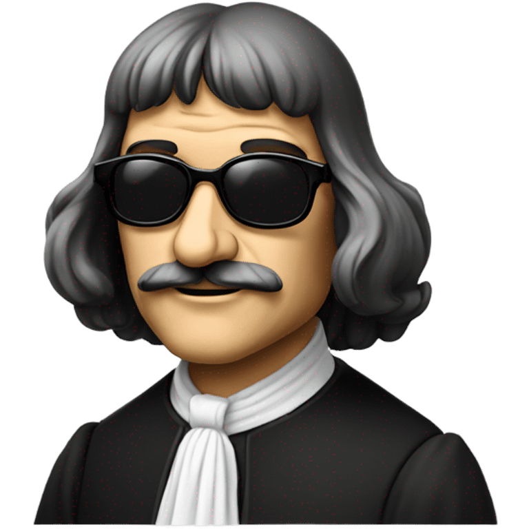 Descartes with sunglasses  emoji