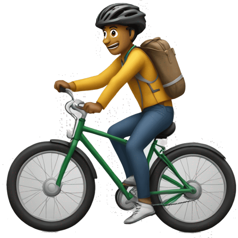 Moi sur un vélo emoji