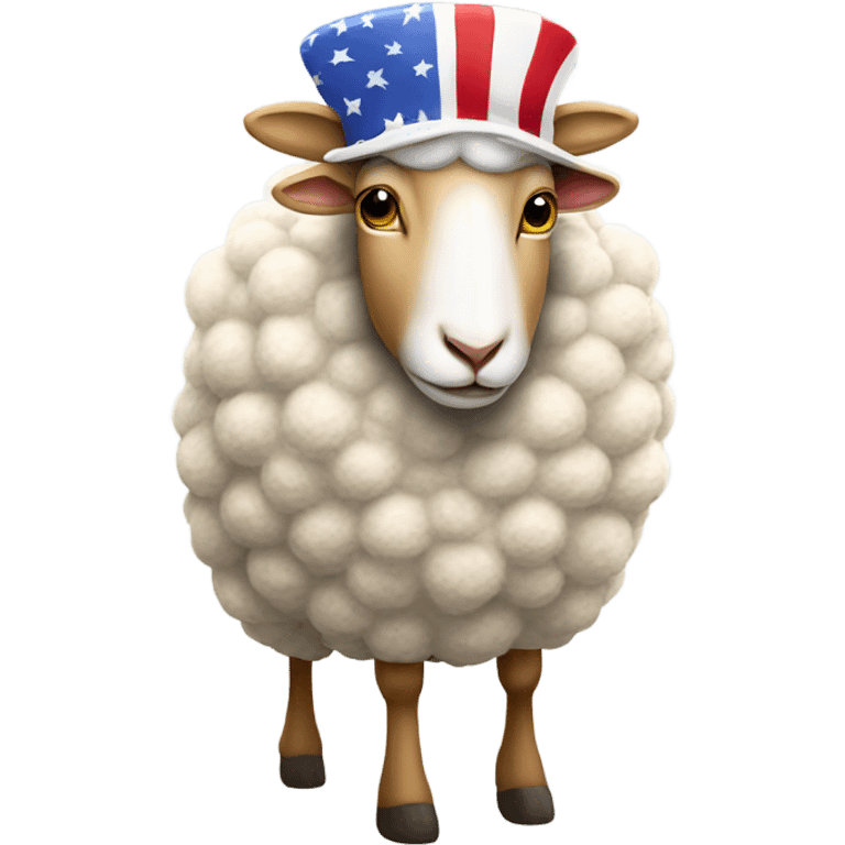 Donald Trump sheep maga outfit  emoji