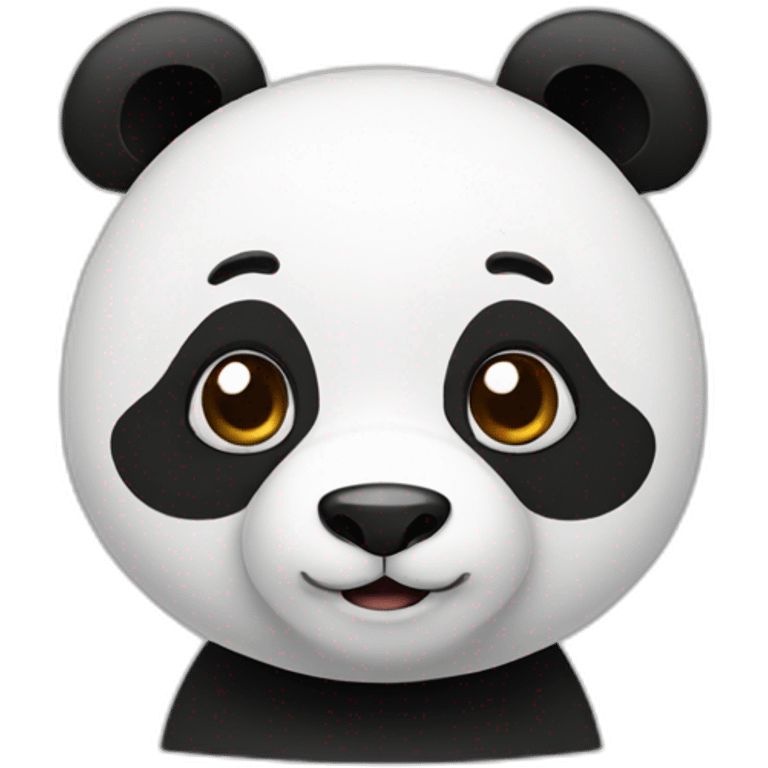 A panda saying hello  emoji