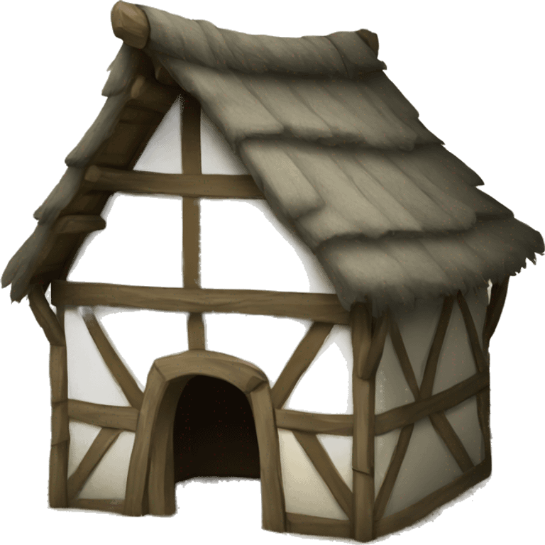 medieval hut emoji