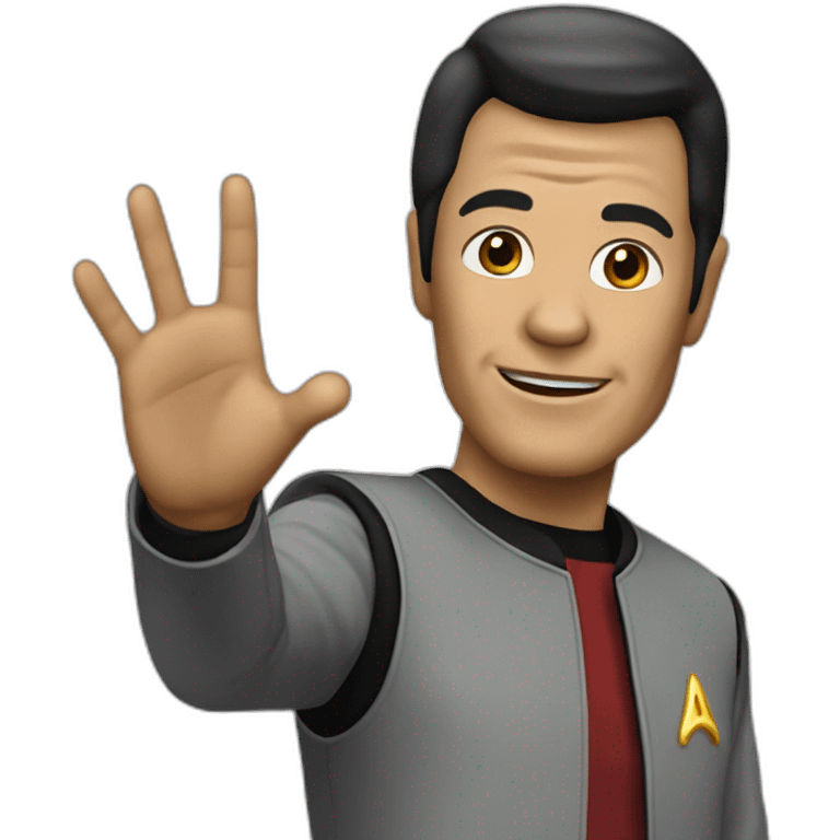 live long and prosper spok emoji