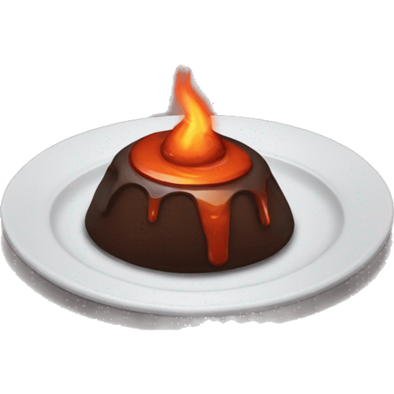 Lava cake  emoji