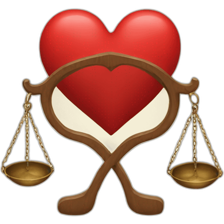 Heart and law emoji