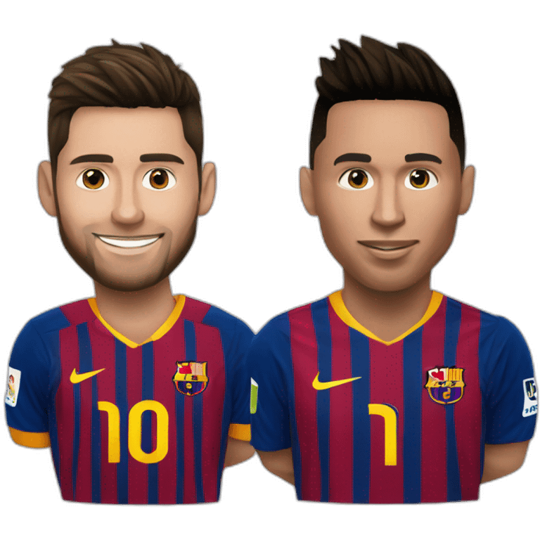 Messi et Ronaldo emoji