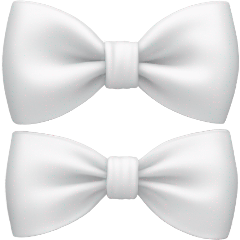 White bow on white bow emoji