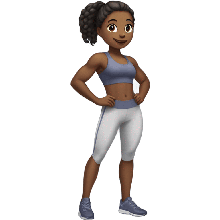 Ibukun as a fit girl emoji