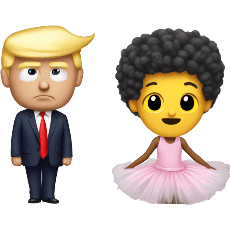 Trump with tutu emoji