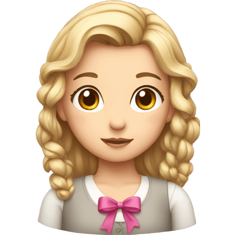 girl with a bow emoji