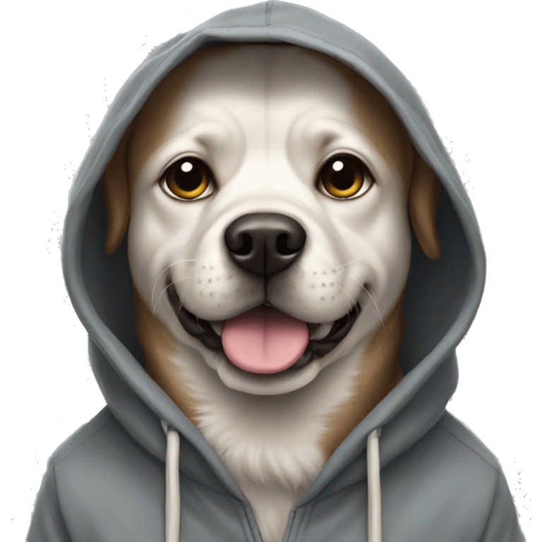 Dog with hoodie emoji