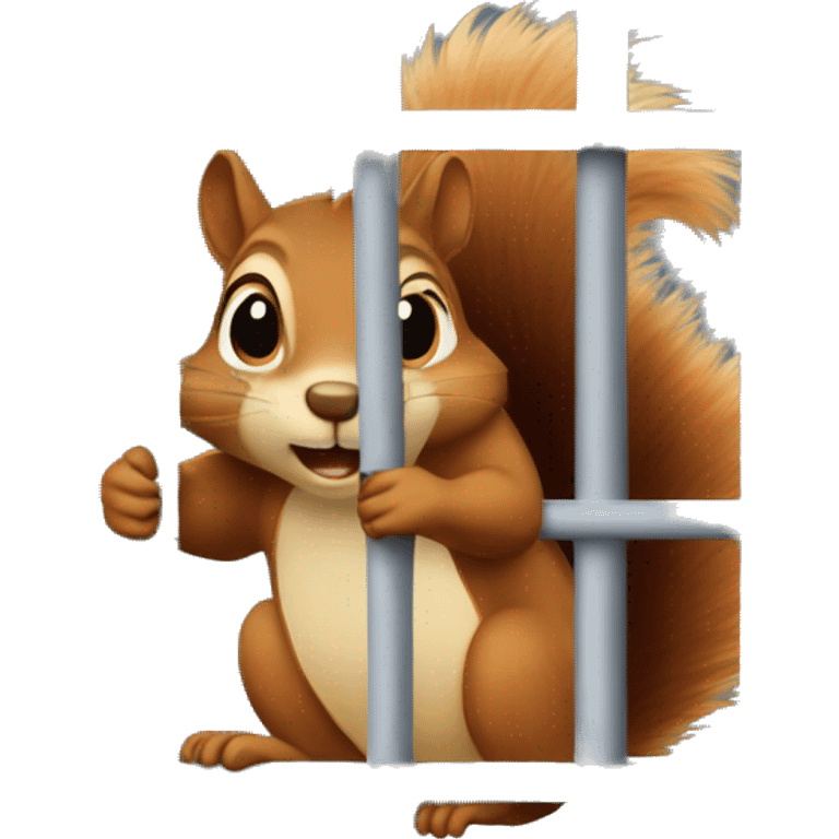 squirrel in a cage emoji