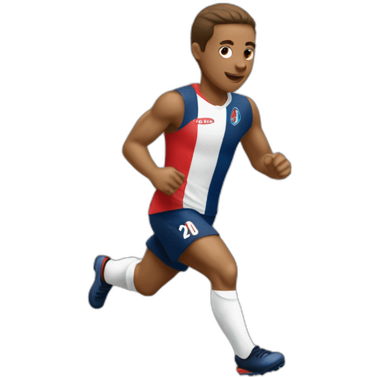 paris st germanin player running white skin emoji