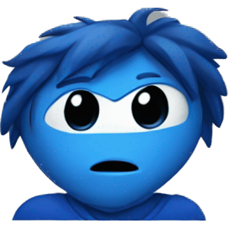 blue team emoji "face only" emoji