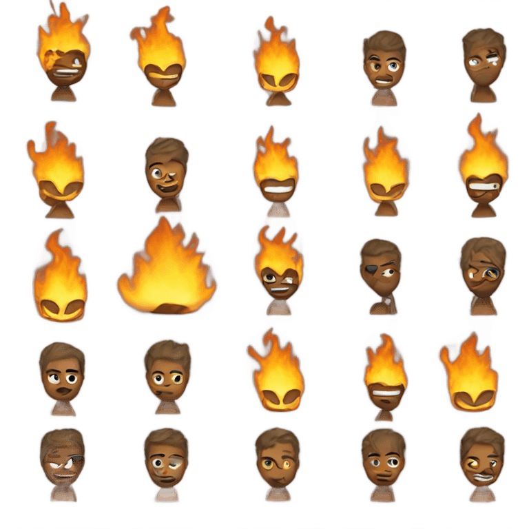 Burning man emoji