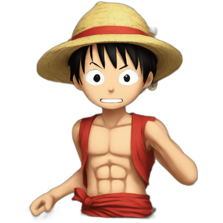 Luffy Fight emoji