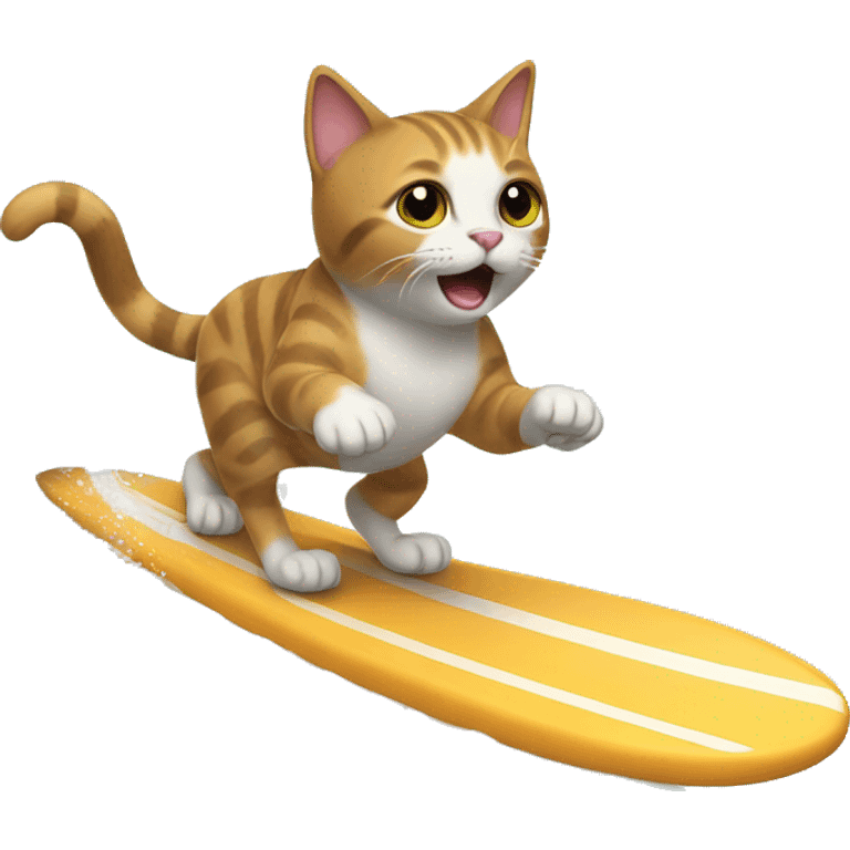 a cat surfing  emoji