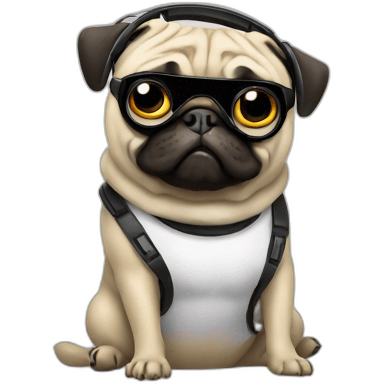 dj pug emoji