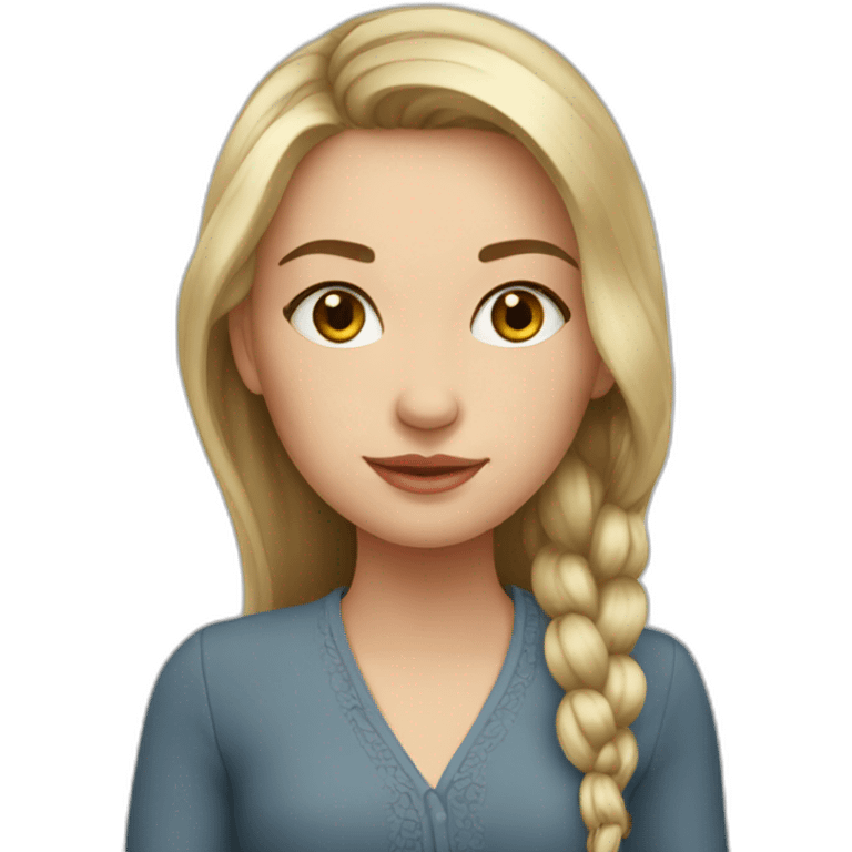 Beautiful Russian girl emoji