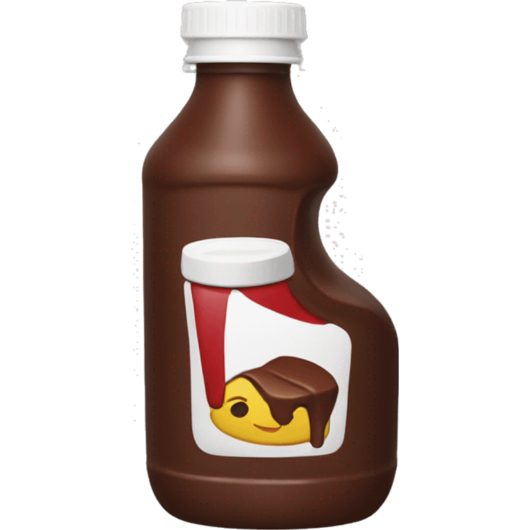 chocolate ketchup bottle emoji