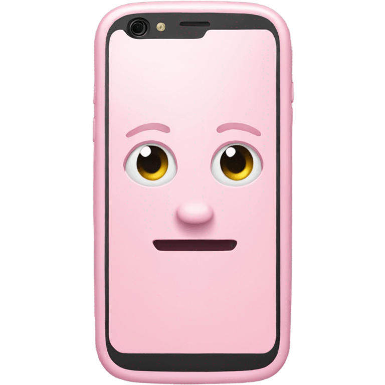 Light pink phone emoji