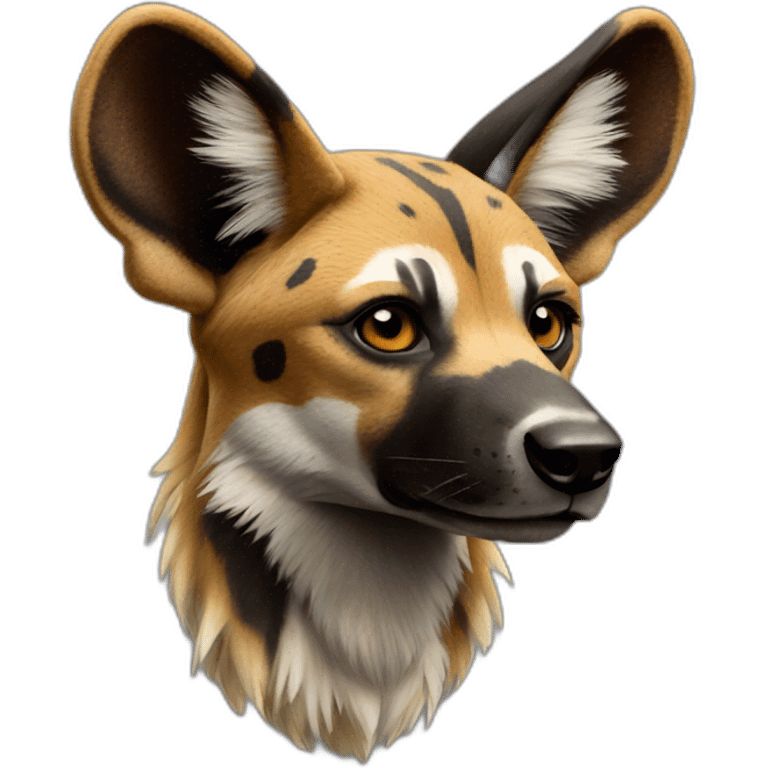 african wild dog emoji