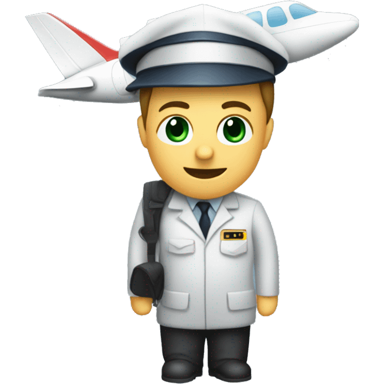 air traffic contrloler in tower emoji