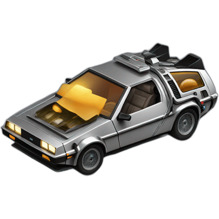 speeding DeLorean emoji