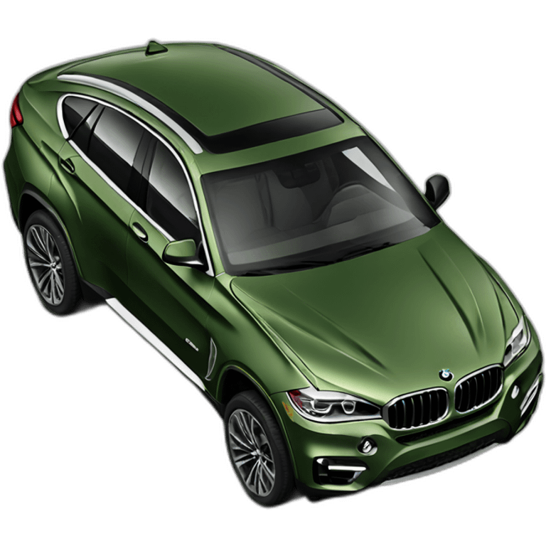 Matt green BMW x6 emoji