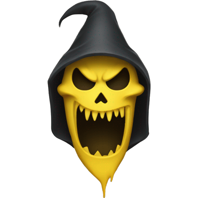 Yellow Smiley Face Grimm Reaper  emoji