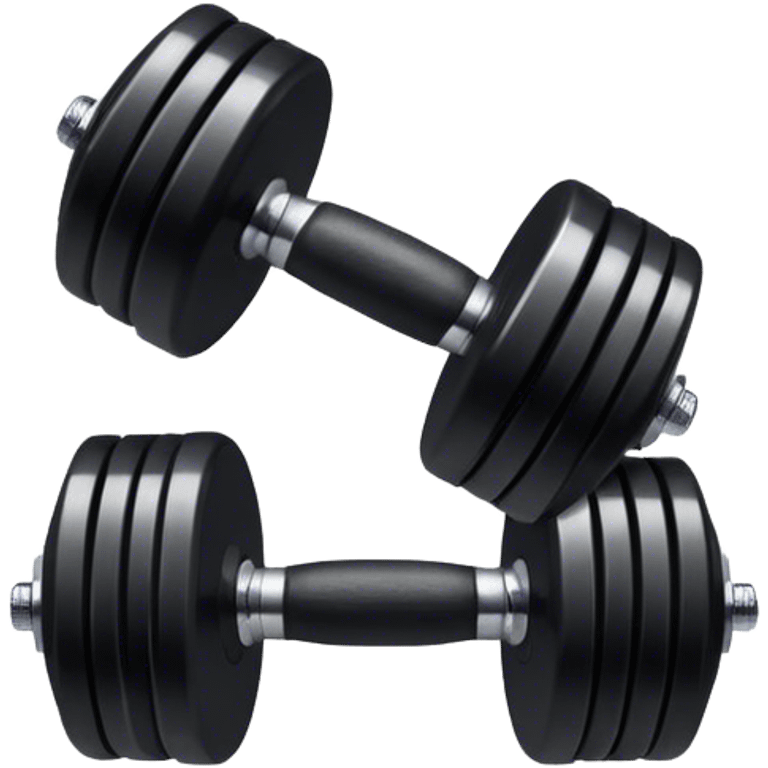 black dumbbell emoji