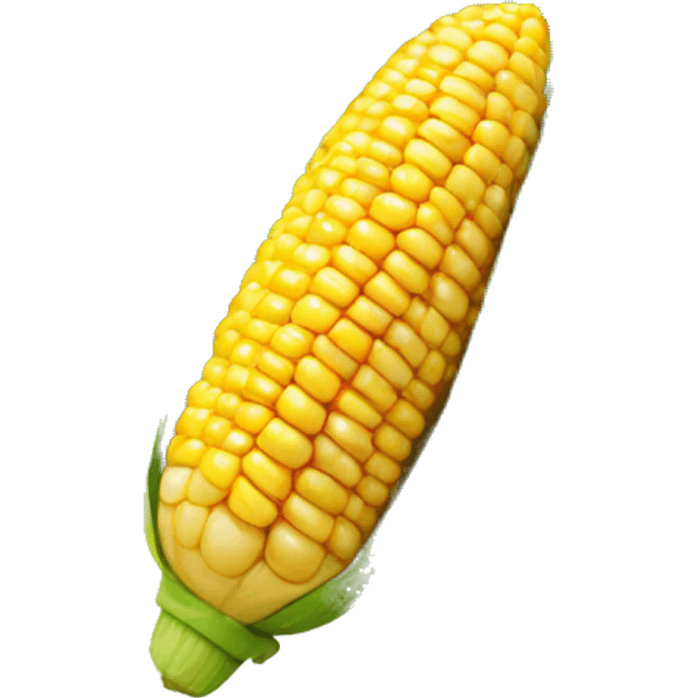 Corn with face emoji