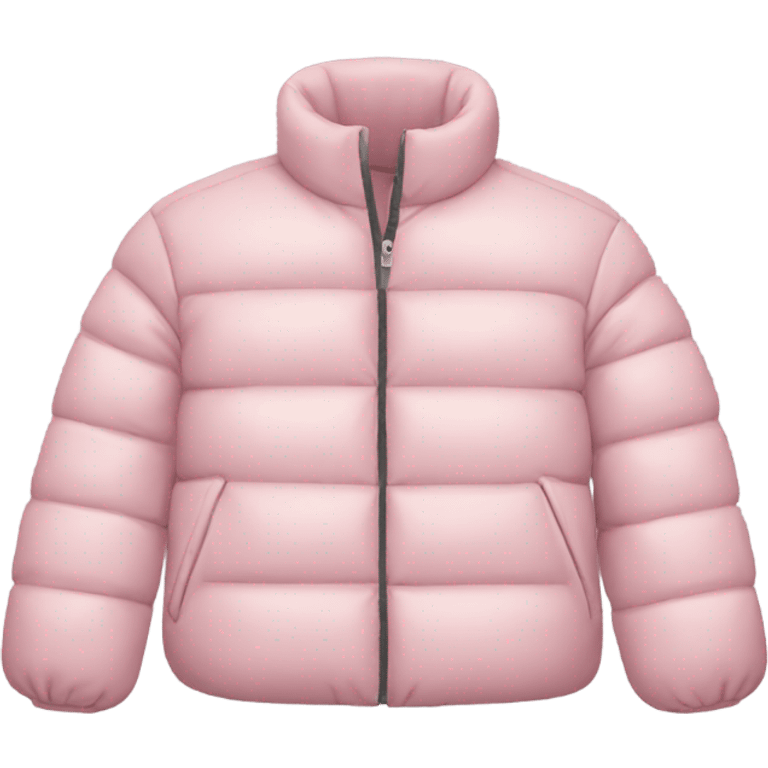 light pink puffer jacket emoji