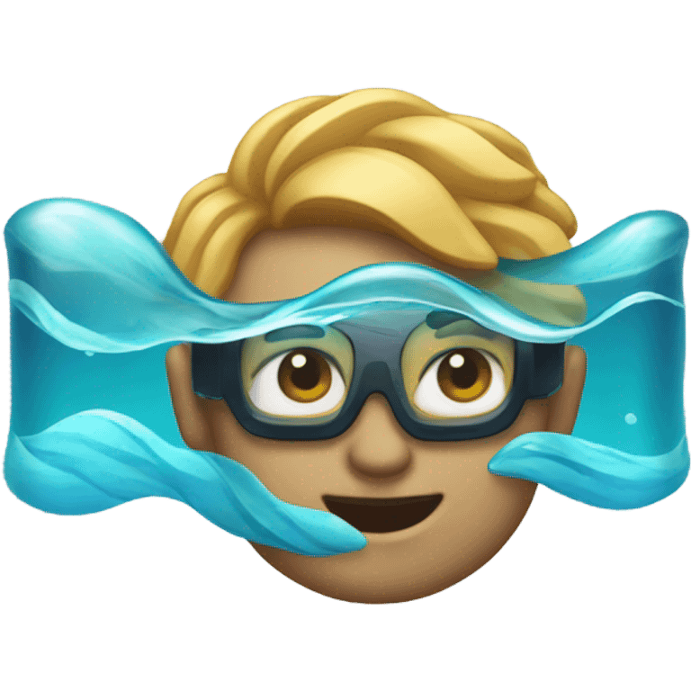 create logo for aqua ai with this emoji 🌊 emoji