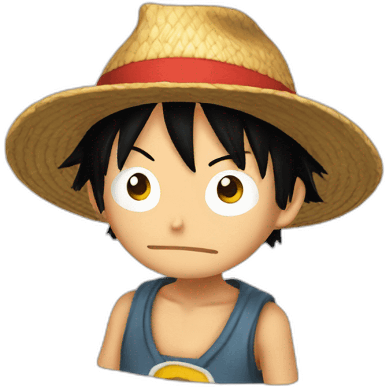 Luffy hat emoji