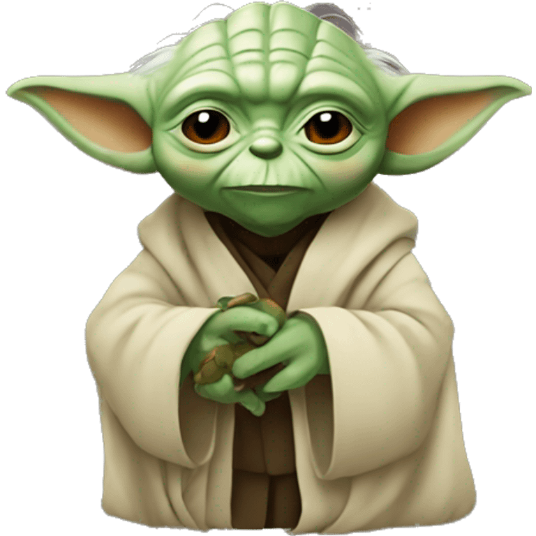 yoda with animal emoji