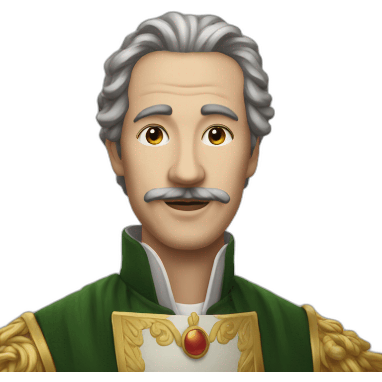 unusually long chin Lord emoji