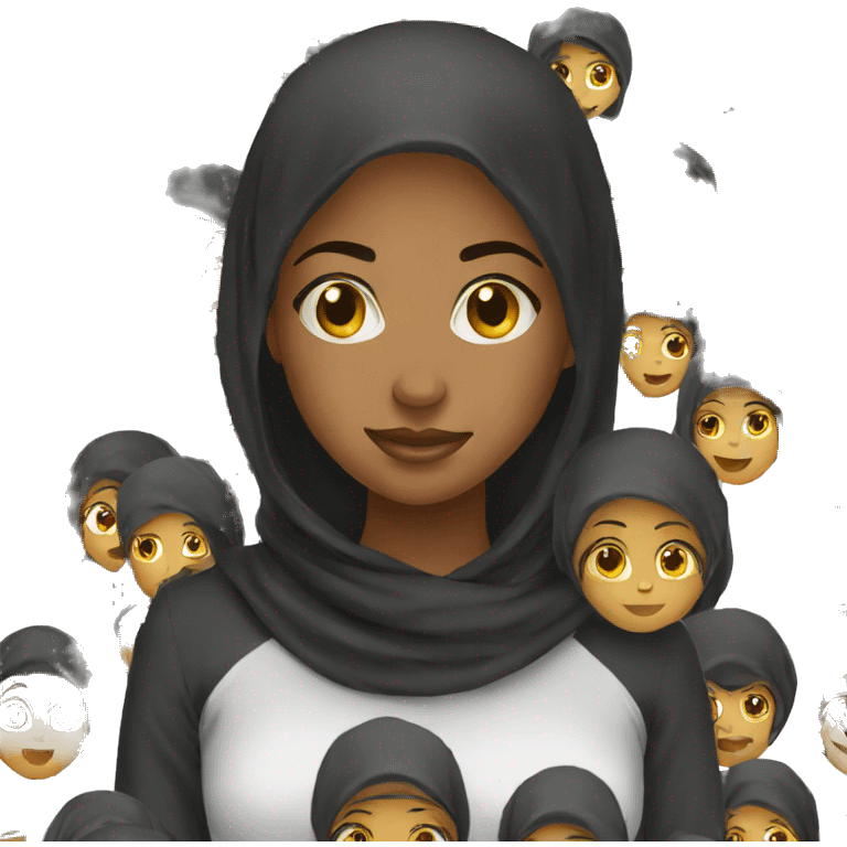 Black Muslim girl emojis emoji