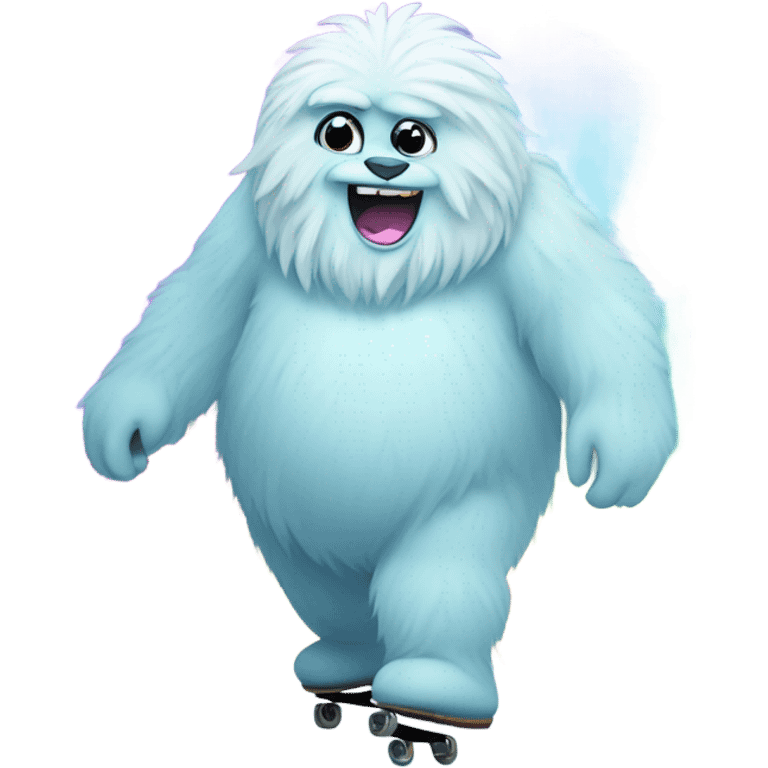 fat rainbow yeti ice sk emoji