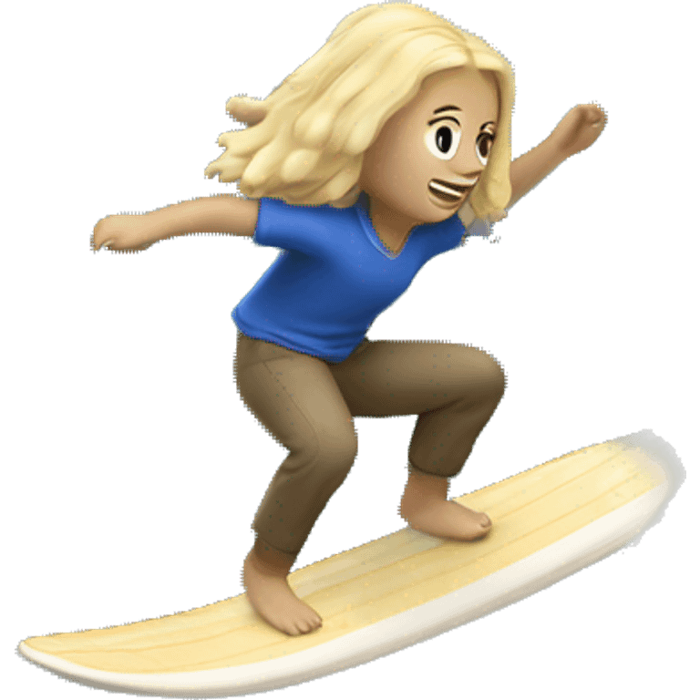 ragdoll surfing huge wave hanging 10 emoji