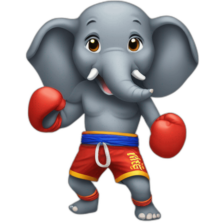 Elephant muay thai  emoji