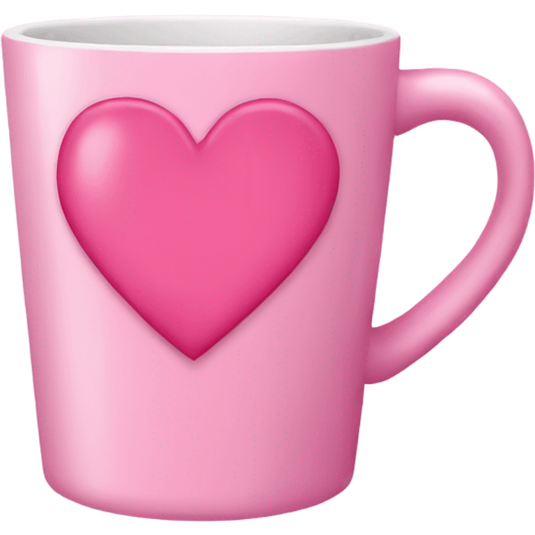 Pink heart cup emoji