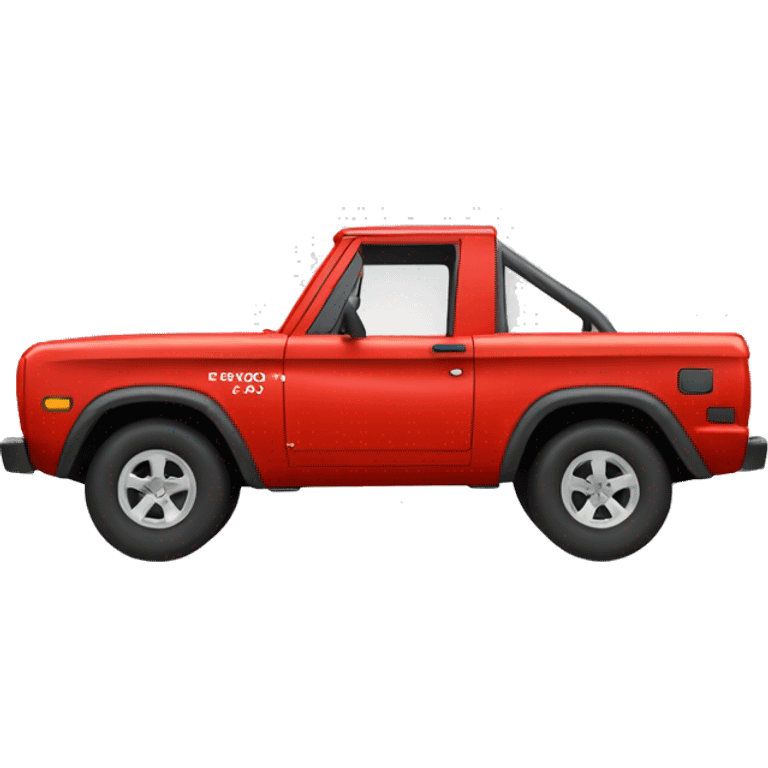 Red Bronco emoji