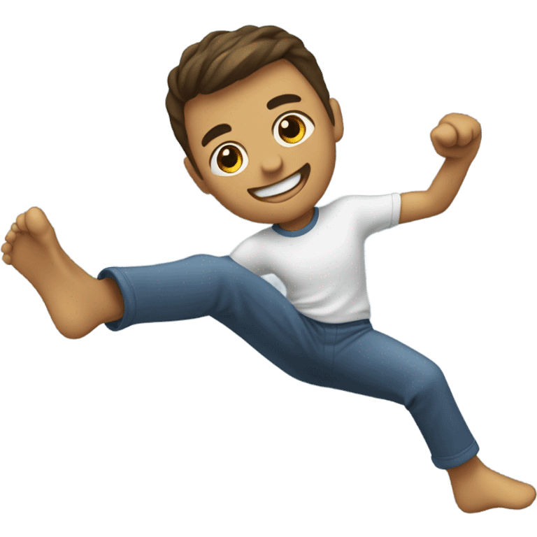 Kicking feet’s emoji