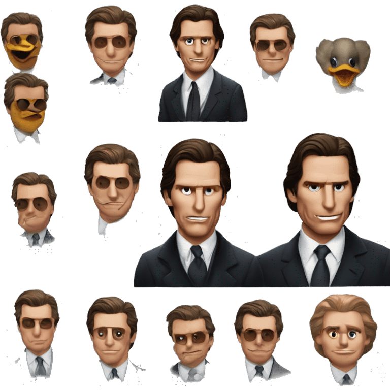 Patrick Bateman Christian bale Donald Duck duck emoji