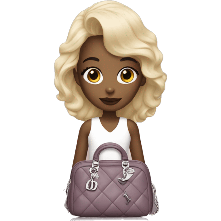 Girl with Dior bag emoji